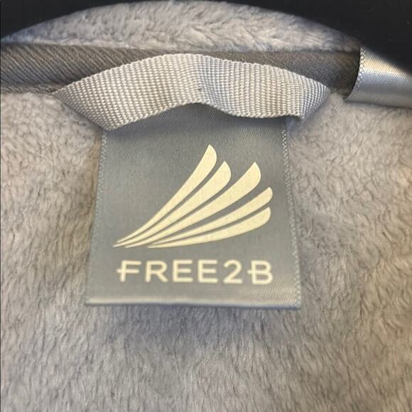 Gray Full Zip-Up Chevron Fleece Jacket - Picture 4 of 5